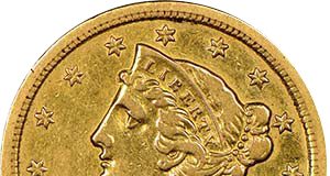 Newly discovered 1854-S gold half eagle