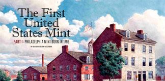 drawing of the first US Mint