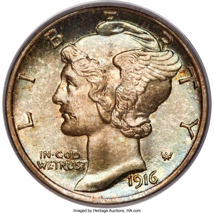 1916-D Mercury Dime