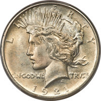 1921 Peace Dollar