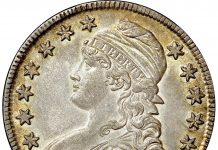 1834 Capped Bust Half Dollar