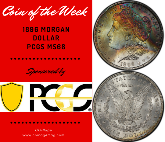 1896 Morgan Dollar PCGS MS68. Images courtesy of PCGS TrueView.