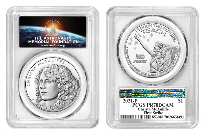 Christa McAuliffe PCGS label