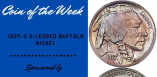 1937-D Three-Legged Buffalo Nickel