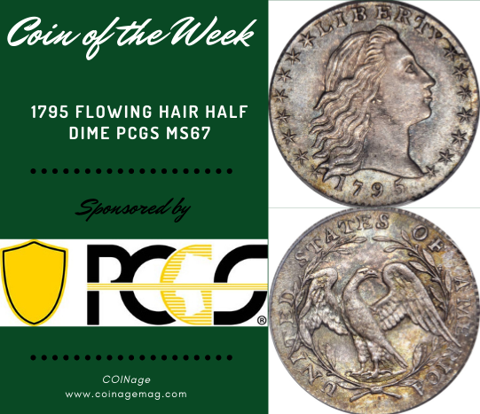 1795 Flowing Hair Half Dime PCGS MS67